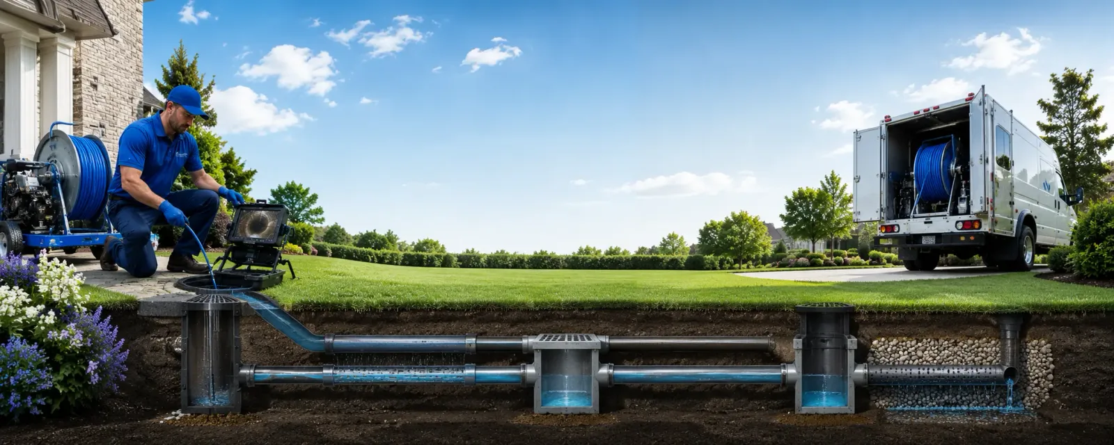 Outdoor drain cleaning information for West Liberty, IL